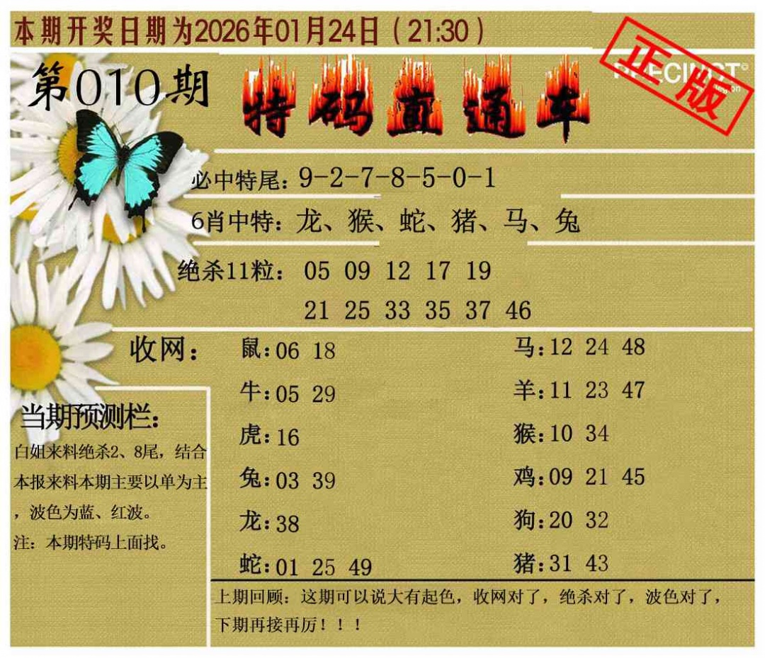 010期特码直通车[图]