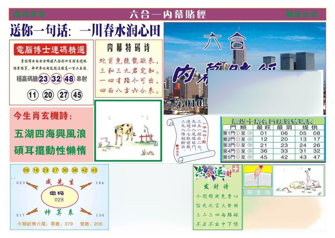 010期内幕赌经[图]