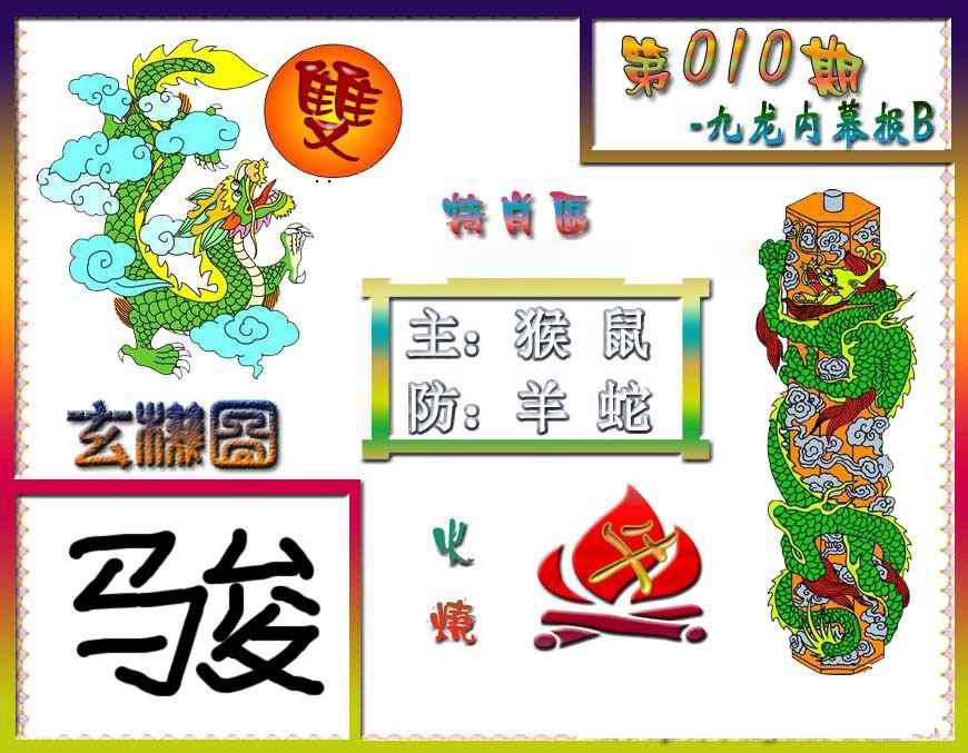 010期九龙内幕特肖图B[图]