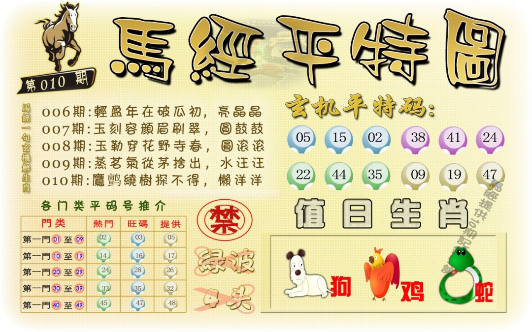 010期马经平特图（荐）[图]