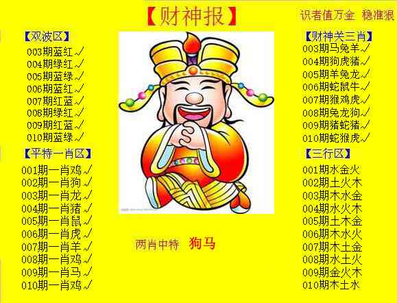 010期黄色财神报[图]